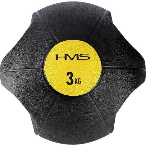 Balón medicinal de 3 kg: agarre antideslizante y material duradero.