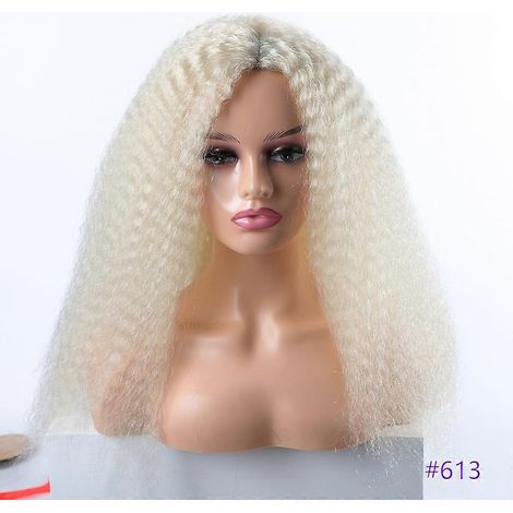 Perruques synthétiques longues et bouclées pour femmes noires, brunes, blondes, rousses, blanches, afro, bouclées et crépues