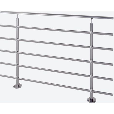 Garde-corps PURE titanium - fixation au sol - alu anodisé - 150cm (1/5)