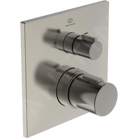 Thermostat de baignoire IS UP Ceratherm C100, BS2, Rosace 163x163mm, Silver Storm (1/4)