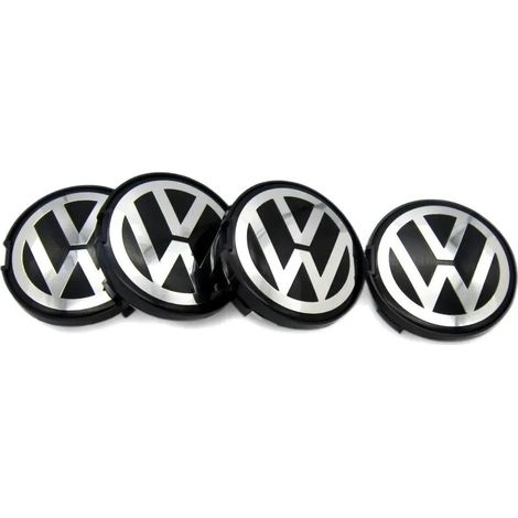 Tapas centrales de 65 mm para llantas Volkswagen Golf, Polo, Passat, Touareg y Jetta. Accesorios decorativos y tapas centrales para neumáticos. (1/3)