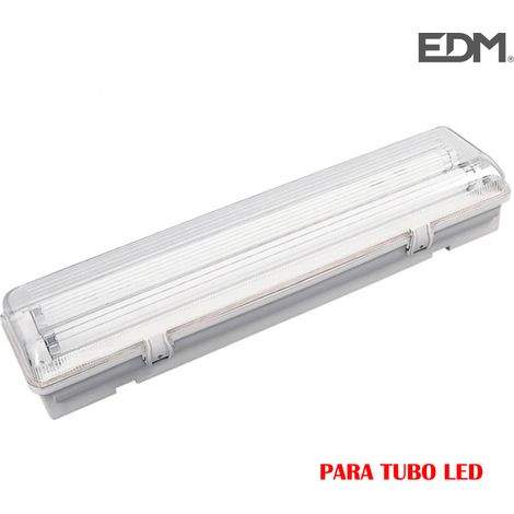 Reglette fluorescente impermeabile per tubo LED 2x22W (equiv. 58W) 220V 155cm IP65 Edm