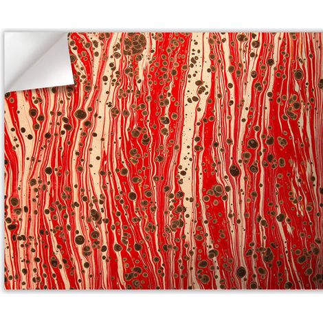 MARBLED PAPER - RED - Pellicola adesiva in PVC finitura opaca - Misura: 100x200 cm (1/3)