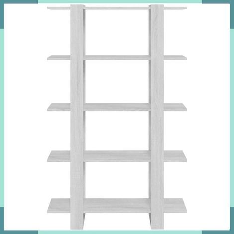 813561 Bibliothèque/Séparateur de pièce Sonoma gris 100x30x160 cm (1/5)