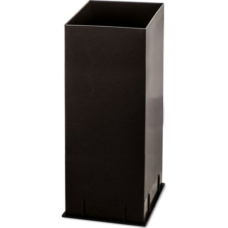 Ricambi scopino bagno - tazza plastica nero scopino bagno quadrato