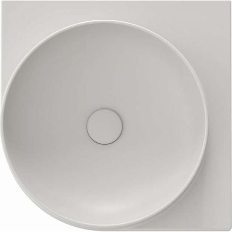 Ravak Yard - Lave-mains d'angle, 45 x45 cm, sans trop-plein, sans trou pour robinetterie, Smoke Grey XJX0O045000 (1/5)