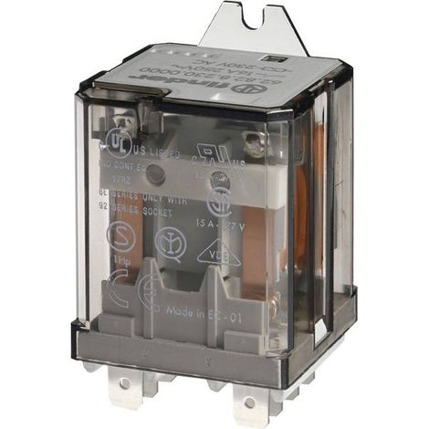 Finder 62.82.8.024.0000 relè di potenza 2 contatti 16a faston25 per controllo industriale