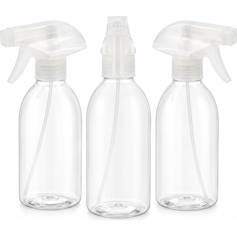 Vaporisateur Nettoyage Lot de 3 Economique - 500 ML - PET - Transparent Flacon Spray Vide Pour les Cheveux, les Plantes, etc. (1/5)