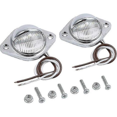 Éclairage de plaque d'immatriculation blanc, étanche et résistant aux chocs, pour camions, SUV, remorques, fourgonnettes et camping-cars. (1/5)