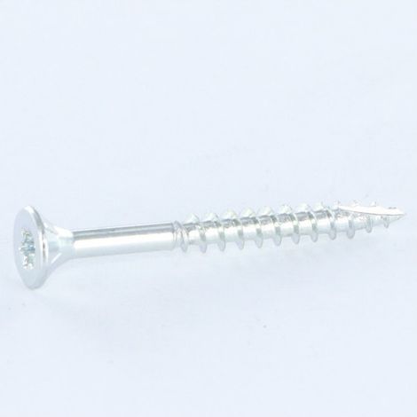 Vis bois TEKOR Tête fraisée Cranté 4X35 Filetée sur 21 TORX T20 Acier zingué Pointe antifendage type 17 (1/5)