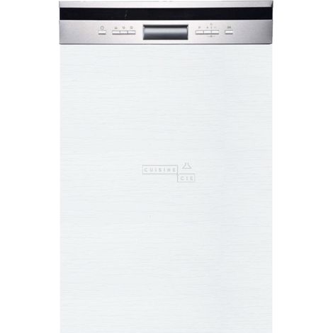 Façade pour lave-vaisselle semi intégrable Bellissi Blanc L 45 cm (1/4)