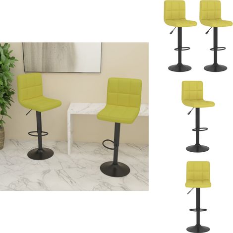 Tabourets de bar lot de 2 vert tissu - Tabouret De Bar - Tabourets De Bar - Chaise De Comptoir - Chaises De Comptoir (1/5)