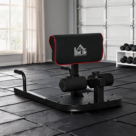 Banc de musculation coloris noir en acier EVA 50 x 97 x 56,5 cm (1/5)