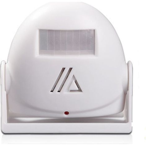 1 Sonnette d'alarme infrarouge, détecteur de mouvement sans fil, alerte vocale, 32 mélodies, pour porte d'entrée et intérieur (1/5)