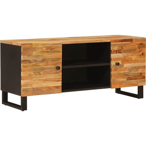 Mobile TV Marrone 105 x 33 x 46 cm Legno di mango massello vidaXL
