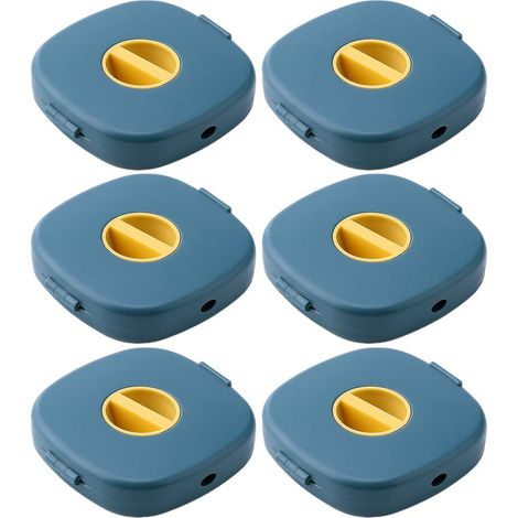 Set mit 6 einziehbaren Kabelaufwicklern für Ladekabel, Telefonkabel, USB-Kabel, Kopfhörer, Maus- und Ladekabel. (1/5)