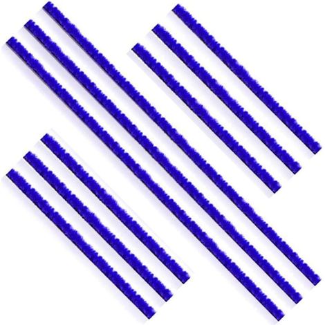 9PCS Bandes en Peluche pour Dyson V6 V7 V8 V10 V11, Soft Plush Stripe Bandes, Bandes de Rechange, pour Dyson Aspirateur Brosse Electrique Bande Autocollante, 3 Longues 6 Courtes Bande Peluche Douce