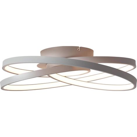 BRILLIANT lampe labyrinthe LED plafonnier 40cm gris 1x LED 42W intégrée (CMS), (4775lm, 3000K) Échelle A ++ à E Économique et durable grâce à l'utilisation de LED (1/5)