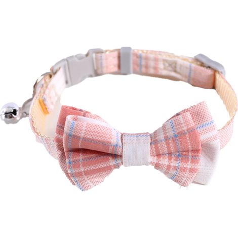 Collier Pour Chien Et Chat - Boucle En Plastique Écologique - Réglable - Tissu En Coton 100 % - Fermeture Durable En Acier Inoxydable - 1 Pièce (1/5)