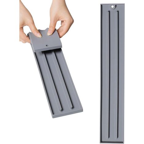 2 bandejas organizadoras para fregadero: alfombrilla escurridora de silicona y almohadilla de secado para encimera,platos y utensilios de cocina (1/5)