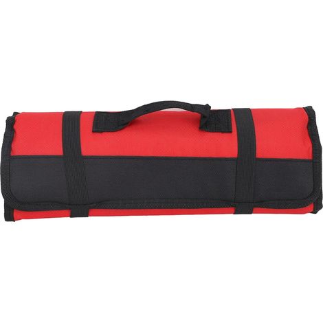 Sac à couteaux de chef, sac à couteaux de chef portable à 20 emplacements, étui à couteaux en toile, porte-couteaux de voyage pour chefs et étudiants culinaires (Rouge) (1/5)