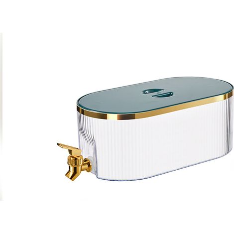 Hitzebeständiger Kaltwasserkrug, staubdichter Wasserhahn, großes Fassungsvermögen, luxuriöses grünes Design für die Küche. (1/5)