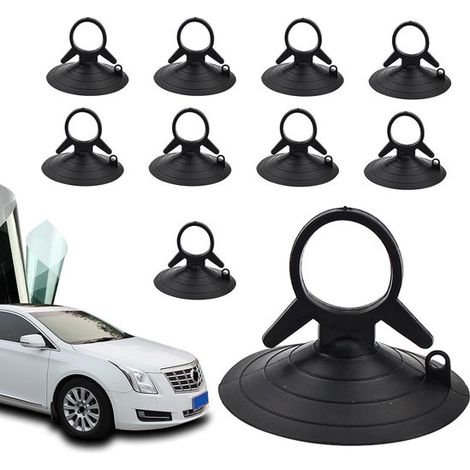 10 ventose per finestrini auto, clip resistenti ai raggi UV per parabrezza, clip in gomma, ancoraggi per pannelli, ausili per il montaggio e l'installazione per auto, per docce (1/5)