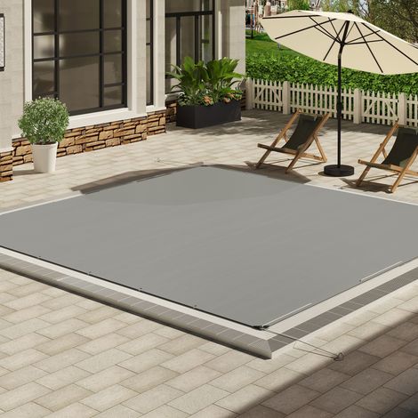 WOLTU Abdeckplane Wasserdicht, LKW Plane Gewebeplane 280 g/m² PE Schutzplane, Mehrzweck Abdeckung mit Ösen, UV stabil reißfest, für Gartenmöbel Holz Pool Trampolin Auto, 1.5x2m, Grau (1/5)