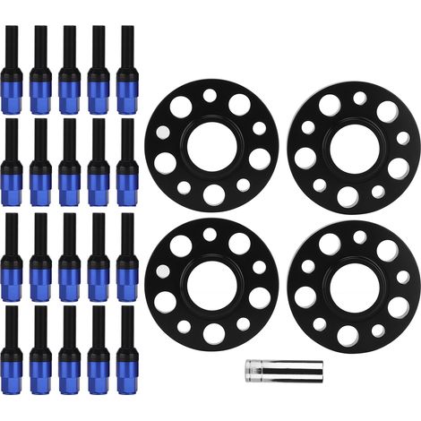 Kit élargisseurs de voie centraux 15mm 20mm avec boulons, remplacement pour BMW Série 1 2 3 X1 X2 X3, bleu, entretoises de roue en flasque (1/5)