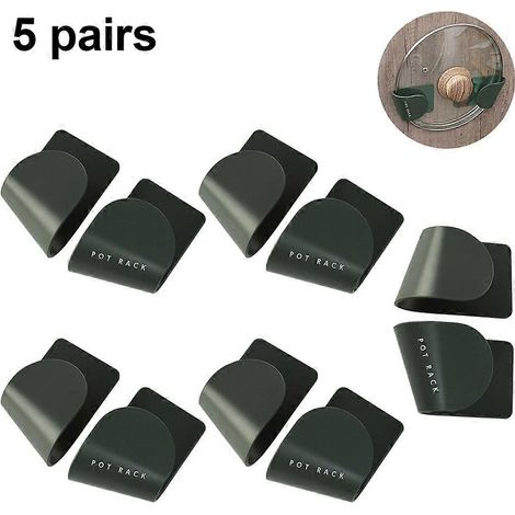 Organisateur de couvercles de casseroles et poêles, fixation murale, largeur ajustable pour porte de placard, rangement gain de place pour ustensiles de cuisine, haute qualité (1/4)