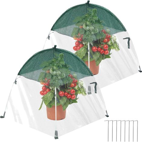 Lot de 2 housses de protection contre le gel pour plantes, idéales pour l'hivernage des arbustes et des arbres fruitiers en pot. (1/5)