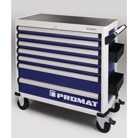 Carrello portautensili PLUS L1010xP460xH990mm 500 kg 7 cassetti, lamiera di acciaio PROMAT