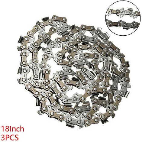 Kit de remplacement universel pour tronçonneuse Poulan/Bridge, maillon d'entraînement 62DL, calibre 3/8" LP 0,050, 18 pouces/45 cm. (1/5)
