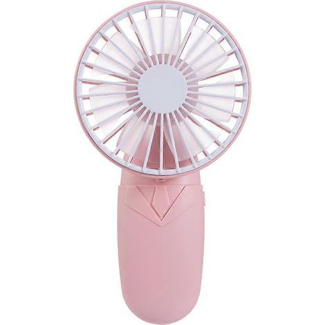 Mini ventilateur portable mignon, alimenté par 2 piles AAA, pour le bureau et l'extérieur. (1/4)