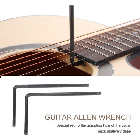 Clés Allen 4mm et 5mm pour réglage du truss rod de guitare acoustique Martin - Embout sphérique noir (1/4)