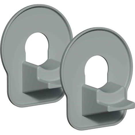 Support Pour Tuyau De Piscine - ABS Résistant UV - Adapté Tuyaux 32 mm - Fixation Adhésive Sans Perçage - Lot De 2
