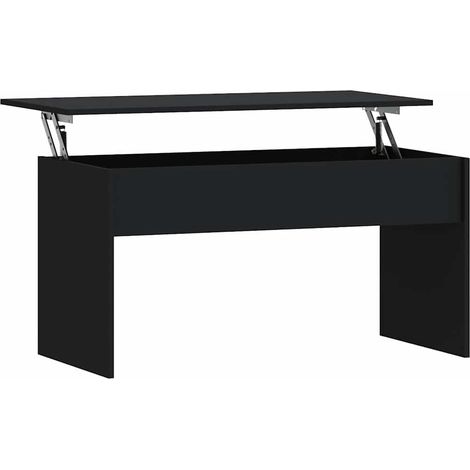 Maison Exclusive - Couchtisch Schwarz 102x50,5x52,5 cm Holzwerkst (1/5)