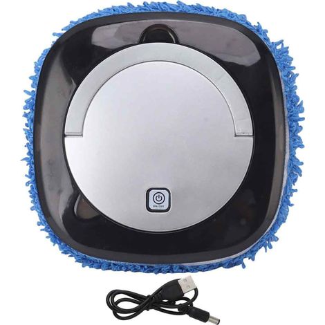 Robot laveur de sol automatique Robot de nettoyage automatique des sols, avec aspirateur à electromenager balayeuse Argent