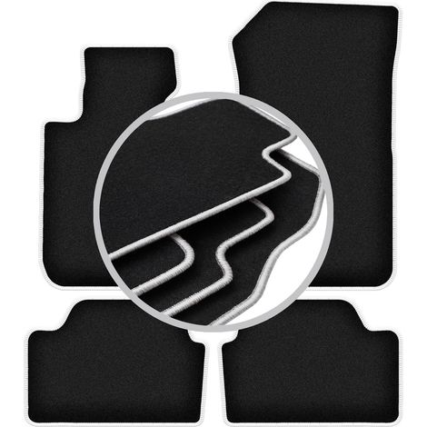 Tapis de sol Carlux argentés pour : BMW Série 1 E87 à hayon (2004-2011) (1/5)