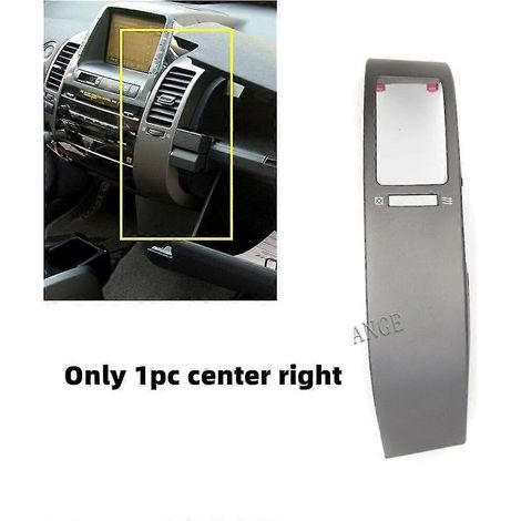 Cache de grille d'aération de tableau de bord pour Toyota Prius 2004-2009, argenté, accessoire auto - 1 pièce, côté droit central (1/5)