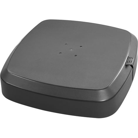 Support pour Parasol, Mobile, Volume à remplir, 110 kg, Anthracite, 90 X 90 X 19 cm, 319–15 (1/5)