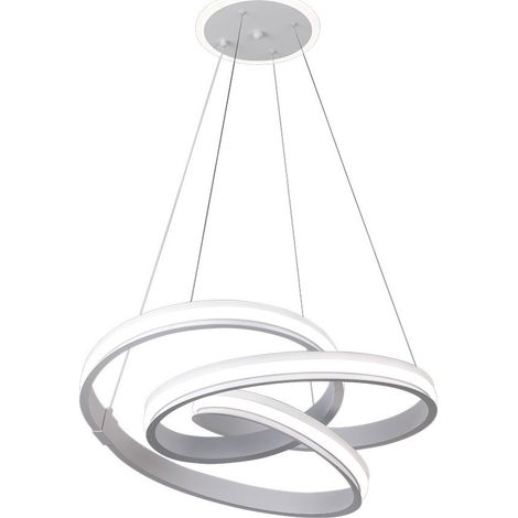 Colgante Free Blanco 161w 3000-4000-6000k 13416lm  C/luz Ambiente Remoto Y Reg.intensidad Regx55x55cm