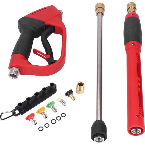 Nettoyeur haute pression avec lance d'extension, 5 embouts, débit d'eau de 5200 PSI et 8 GPM, compatible avec les modèles Generac. (1/5)