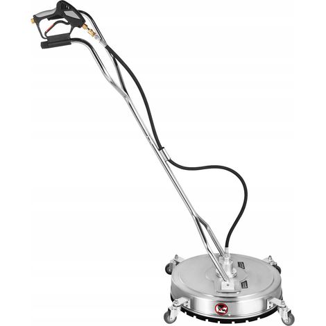 Rosfix Brosse de Nettoyage Haute Pression T-Racer 21 SteelSpin – Inox 53 cm, 3200 PSI, 2 Buses Rotatives Raccord 3/8" Pour Terrasse, Pavés, Béton Accessoire Nettoyeur