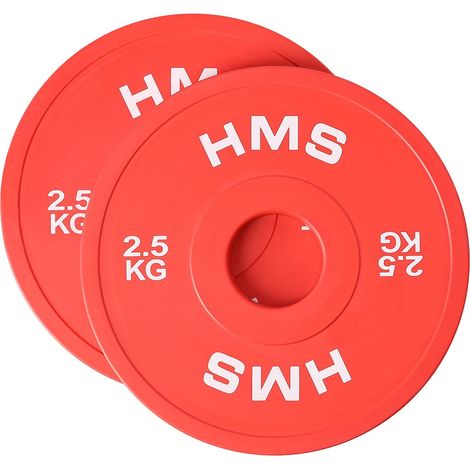Olympische Bumper Plates 2 x 2,5 kg Gummi