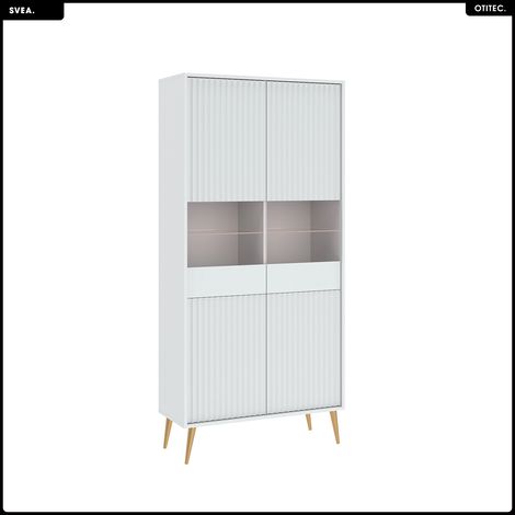 Armoire vitrine - H.193 x L.91 x P.40 - SVEA (1/5)