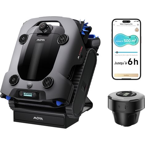 MOVA Rover X10 Roboter-Poolreiniger, 7-in-1 OMNI Clean, 38.000 l/h Saugkraft, KI-Navigation, App-Steuerung