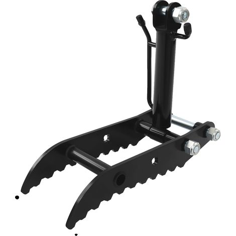 Pinza hidráulica para pulgar, fabricada en acero de alta resistencia, compatible con excavadoras de 0,8 a 1,5 toneladas, color negro. (1/2)