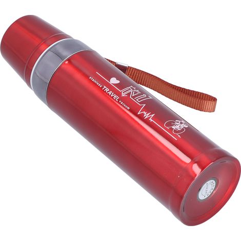 Gobelet isotherme portable de 750 ml en acier inoxydable 304, idéal pour garder les eaux froides et chaudes lors de vos sorties à vélo. (1/5)