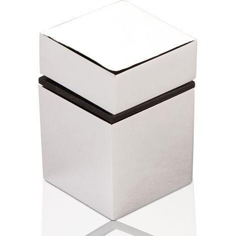 SOTECH Glasbodenträger CUBE II 30 x 30 mm Chrom poliert, 1 Stück (1/3)